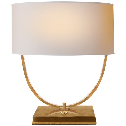 Visual Comfort Signature Collection Thomas OBrien Kenton Desk Lamp in Antique Brass by Visual Comfort Signature TOB3180HABNP