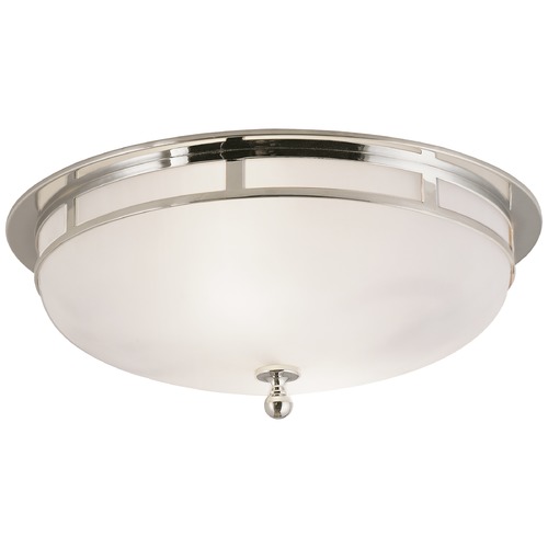 Visual Comfort Signature Collection Studio VC Openwork Flush Mount in Polished Nickel by Visual Comfort Signature SS4011PNFG