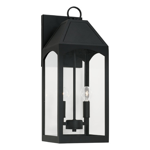 Capital Lighting Burton 20.50-Inch Outdoor Wall Lantern in Black by Capital Lighting 946321BK