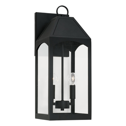 Burton 20.50-Inch Outdoor Wall Lantern in Black by Capital Lighting