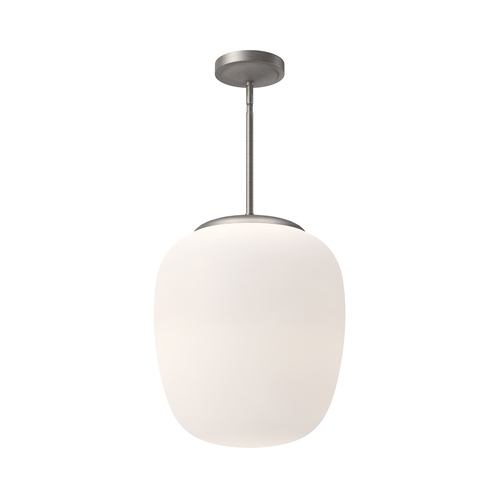 Alora Lighting Holden Brushed Nickel Pendant Light with Oval Shade