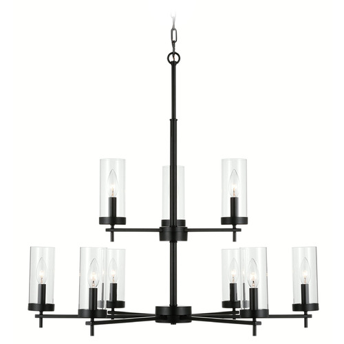 Visual Comfort Studio Collection Visual Comfort Studio Collection Zire Midnight Black Chandelier 3190309-112