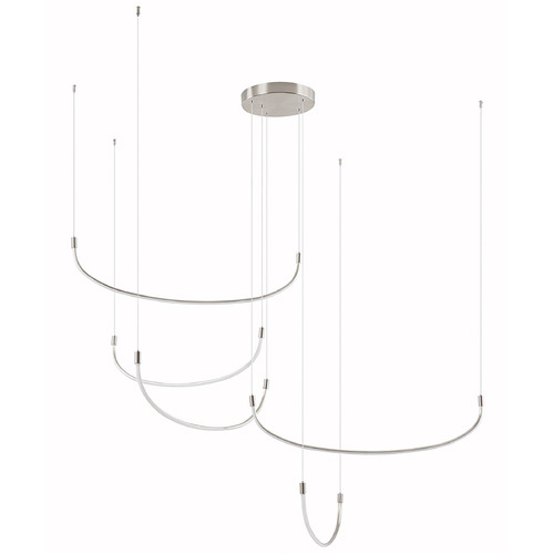 Talis Brushed Nickel LED Multi-Light Pendant by Kuzco Lighting