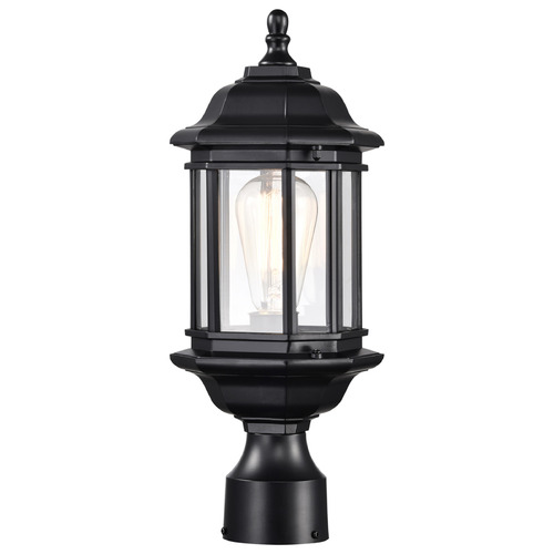 Hopkins Matte Black Post Light by Nuvo Lighting