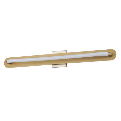 Loop Gold LED Vertical Bathroom Light by ET2 Lighting
