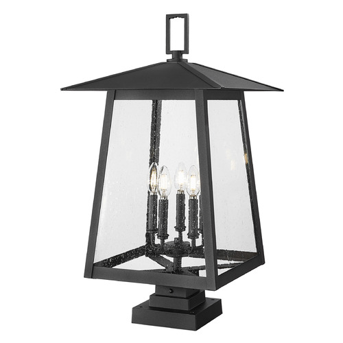 Z-Lite Rainer Black Post Light