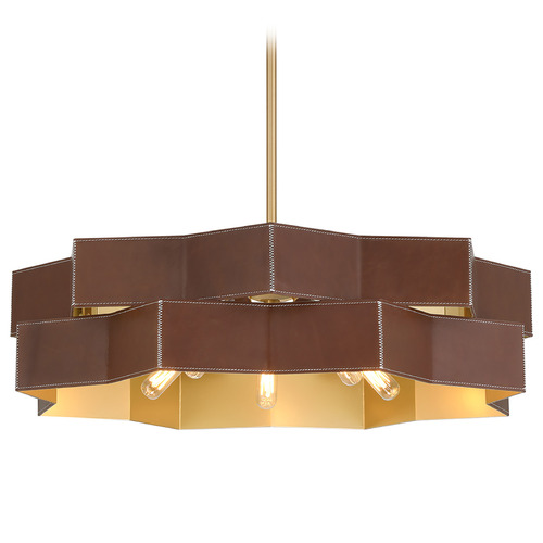 Savoy House Lighting Atherton Warm Brass Pendant Light
