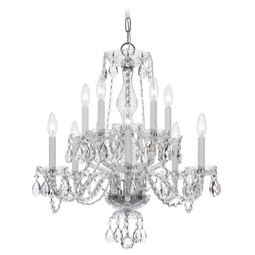 Crystorama Lighting Traditional Crystal Polished Chrome Crystal Chandelier