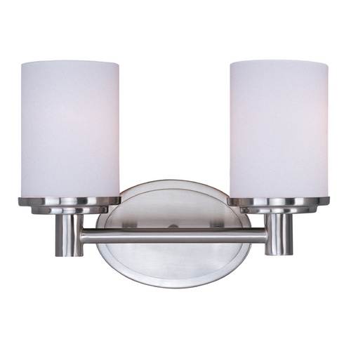 Cylinder Satin Nickel Bathroom Light by Maxim Lighting