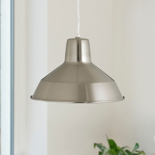 Farmhouse Barn Light in Brushed Nickel by Progress Lighting