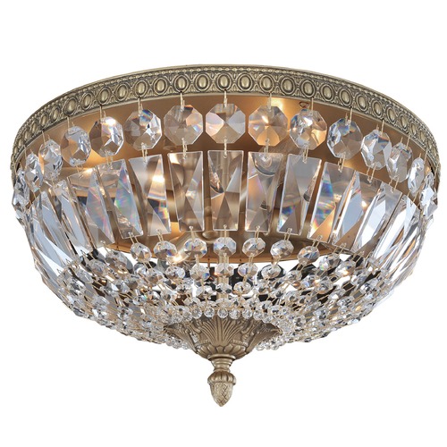 Lemire 4 Light Flush Mount with Antique Gold