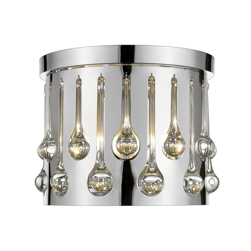 Oberon Chrome Flush Mount by Z-Lite