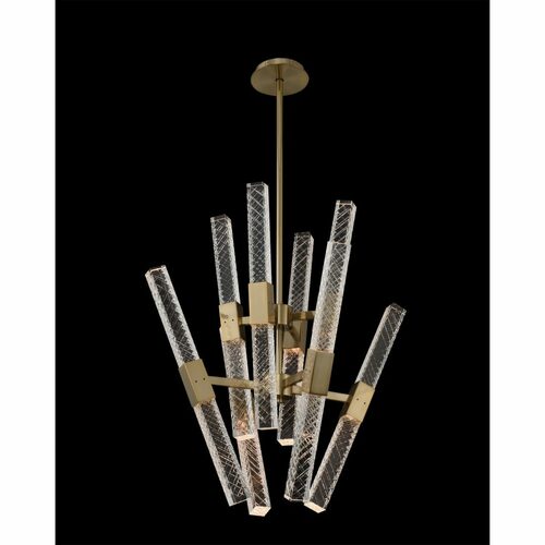 Apollo LED Convergent Chandelier in Champagne Gold by Allegri Crystal