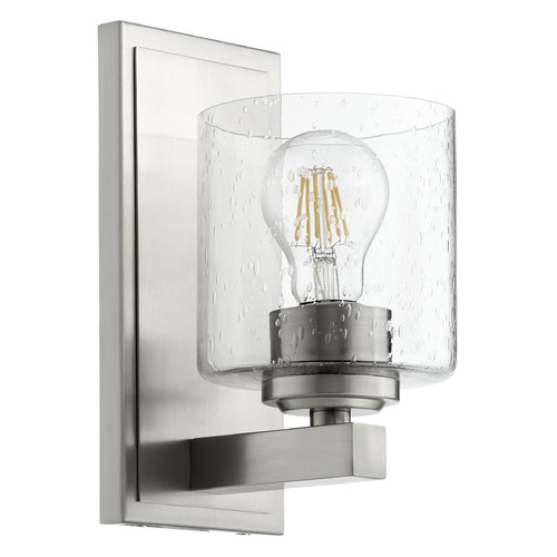 Quorum Lighting Satin Nickel Sconce by Quorum Lighting 5669-1-265