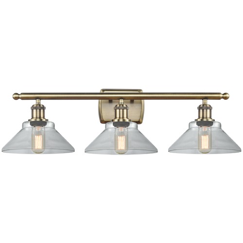 Innovations Lighting Innovations Lighting Orwell Antique Brass LED Bathroom Light 516-3W-AB-G132-LED