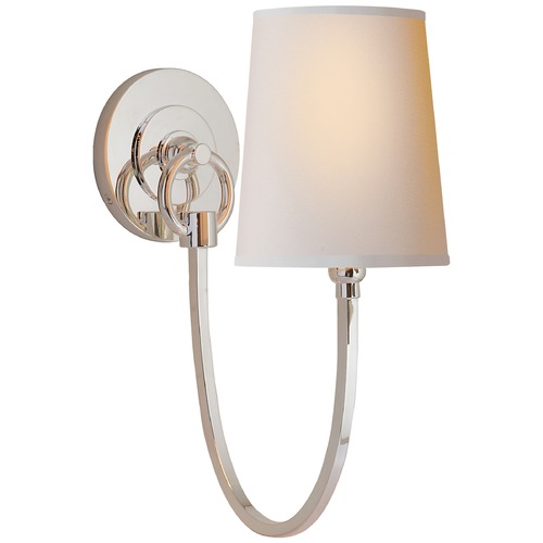 Visual Comfort Signature Collection Thomas OBrien Reed Sconce in Polished Nickel by Visual Comfort Signature TOB2125PNNP