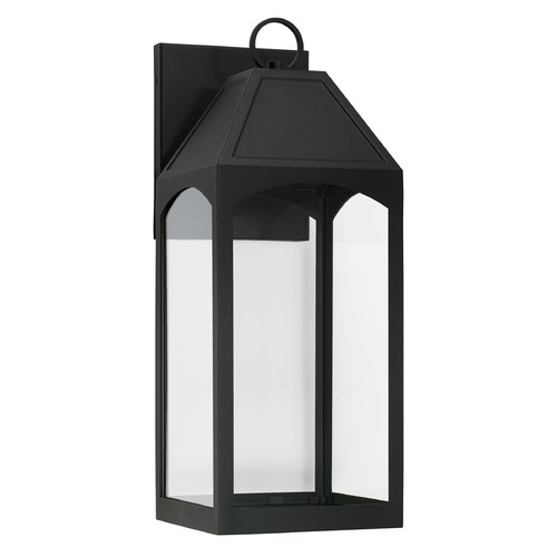 Burton 20.50-Inch Outdoor Wall Lantern in Black by Capital Lighting