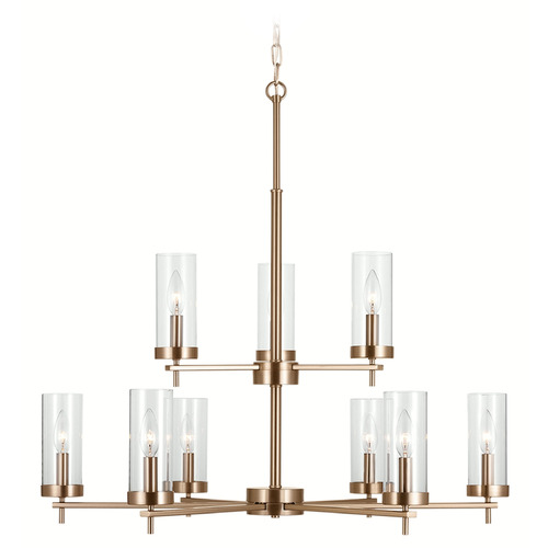 Visual Comfort Studio Collection Zire Satin Brass Chandelier