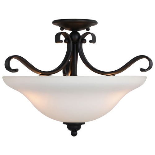 Vaxcel Lighting Monrovia Oil Rubbed Bronze Semi-Flushmount Light