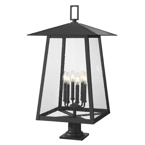 Z-Lite Rainer Black Post Light