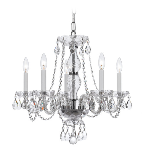 Crystorama Lighting Traditional Crystal Polished Chrome Crystal Chandelier
