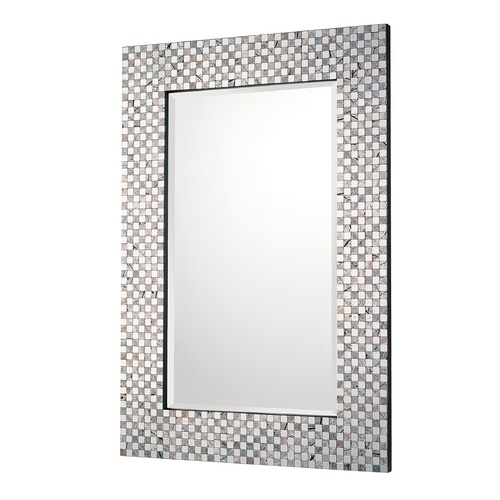 Capital Lighting 23x35-Inch Hand-Tiled Mirror in Silver Mosaic by Capital Lighting 716801MM