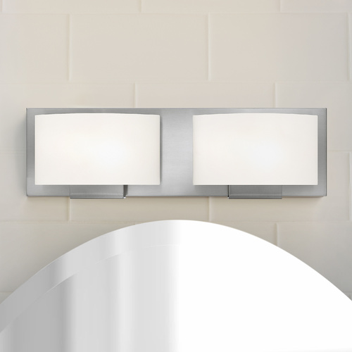 Mila 2-Light Brushed Nickel LED Bathroom Light 3000K by Hinkley Lighting