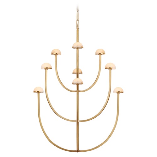 Kelly Wearstler Pedra Chandelier in Antique Brass by Visual Comfort Signature
