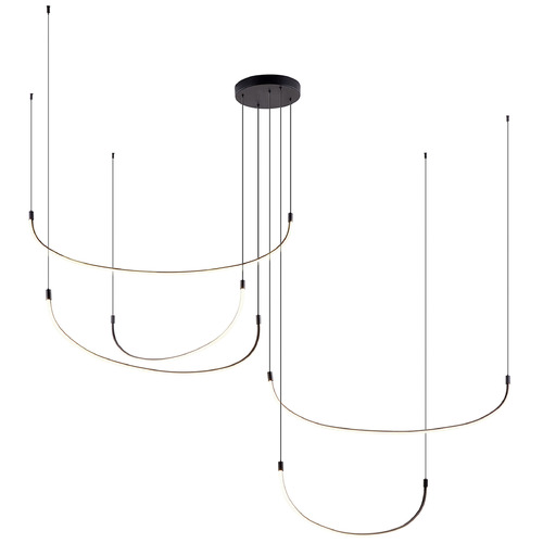 Talis Black LED Multi-Light Pendant by Kuzco Lighting