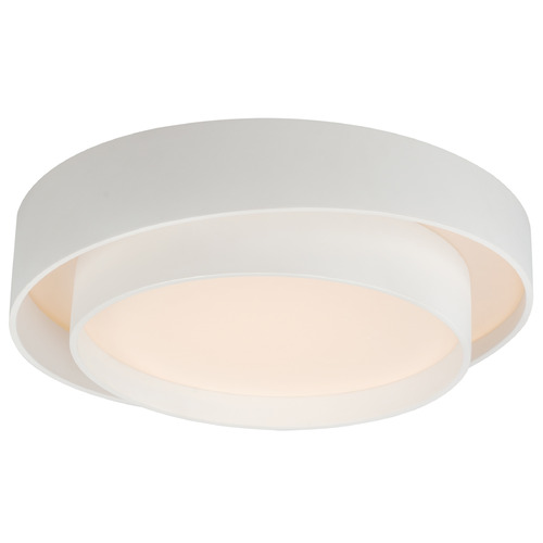 Ziggurat White LED Flush Mount by ET2 Lighting