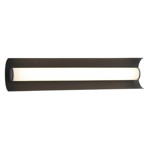 Norvan Matte Black LED Vertical Bathroom Light by Matteo Lighting