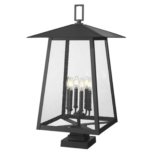 Z-Lite Rainer Black Post Light