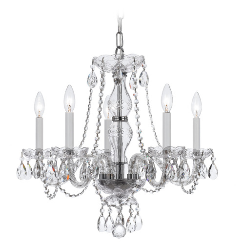 Crystorama Lighting Traditional Crystal Polished Chrome Crystal Chandelier