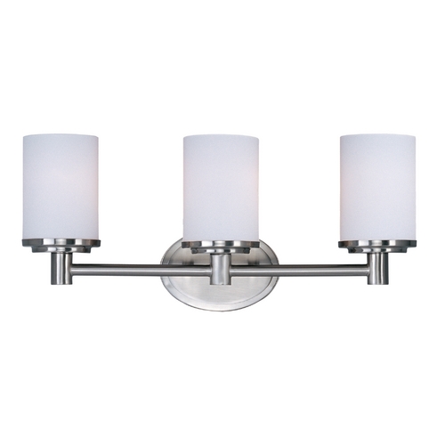 Cylinder Satin Nickel Bathroom Light by Maxim Lighting