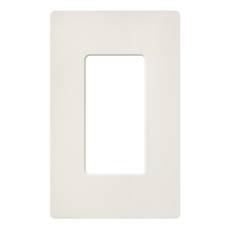 Lutron Dimmer Controls Designer Style 1-Gang Wallplate in Biscuit SC-1-BI