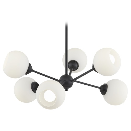 Design Classics Lighting Design Classics Haus Matte Black Chandelier 1832-07 G1832-WH