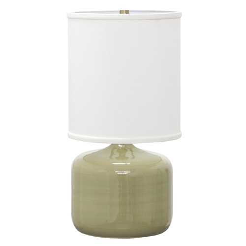 Scatchard Stoneware Celadon Table Lamp by House of Troy Lighting