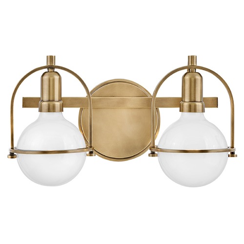 Hinkley Somerset 2-Light Vanity Light in Heritage Brass by Hinkley Lighting 53772HB