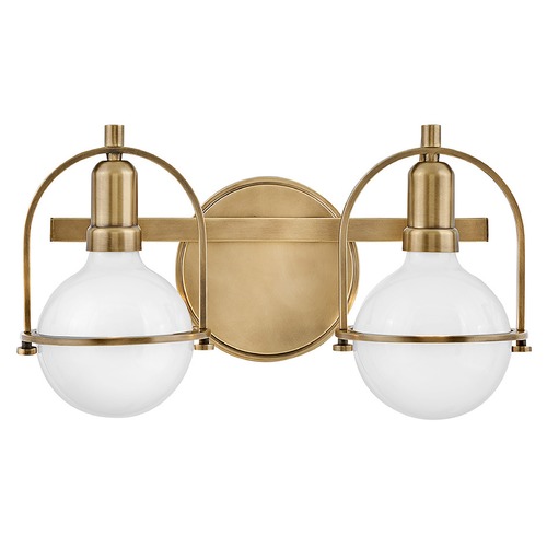 Somerset 2-Light Vanity Light in Heritage Brass by Hinkley Lighting