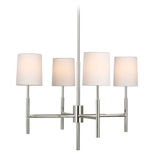 Visual Comfort Signature Collection Barbara Barry Clarion Chandelier in Polished Nickel by Visual Comfort Signature BBL5170PNL