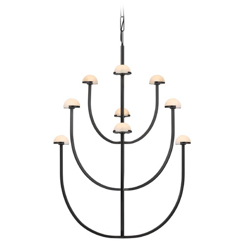 Kelly Wearstler Pedra Chandelier in Bronze by Visual Comfort Signature