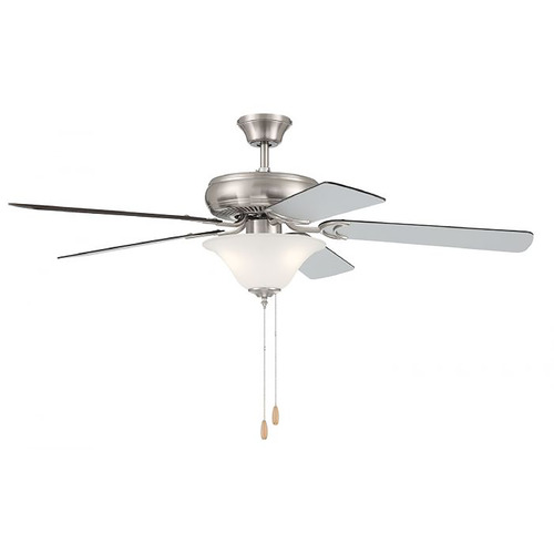 Decorators Choice 52-Inch LED Fan in Nickel by Craftmade Lighting