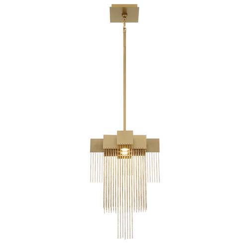 Bloomfield LED Mini Pendant in Matte Gold by Eurofase Lighting
