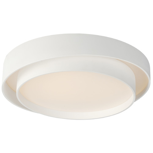 Ziggurat White LED Flush Mount by ET2 Lighting