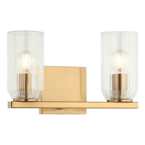Matteo Lighting Westlock Aged Gold Brass Bathroom Light by Matteo Lighting W34002AG