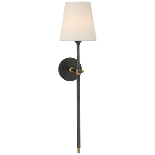 Bryant 27-Inch Cordless Sconce in Bronze & Brass by VC Signature