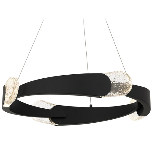 Quoizel Lighting Saffron Matte Black LED Pendant Light