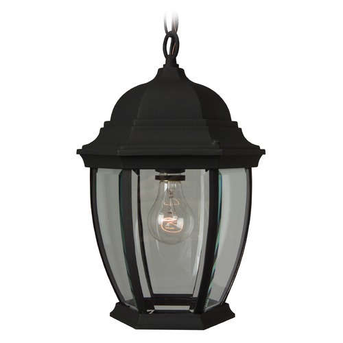 Craftmade Lighting Bent Glass Matte Black Outdoor Hanging Light by Craftmade Lighting Z281-TB