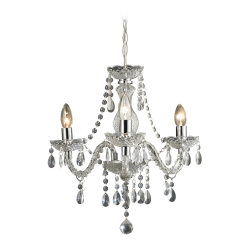 Elk Lighting Sterling Lighting Clear / Chrome Crystal Chandelier 144-015