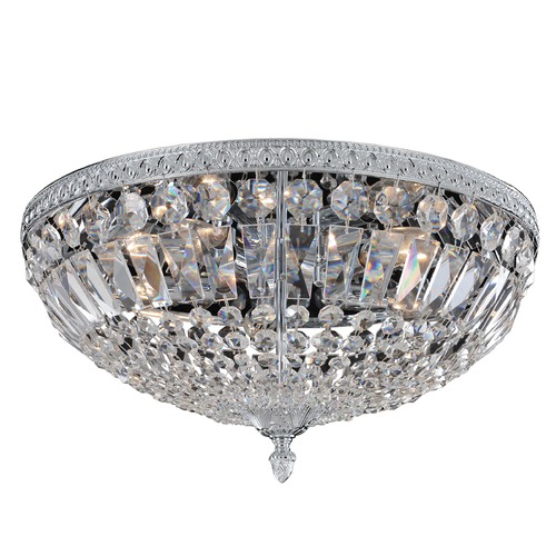 Lemire 5 Light Flush Mount with Chrome